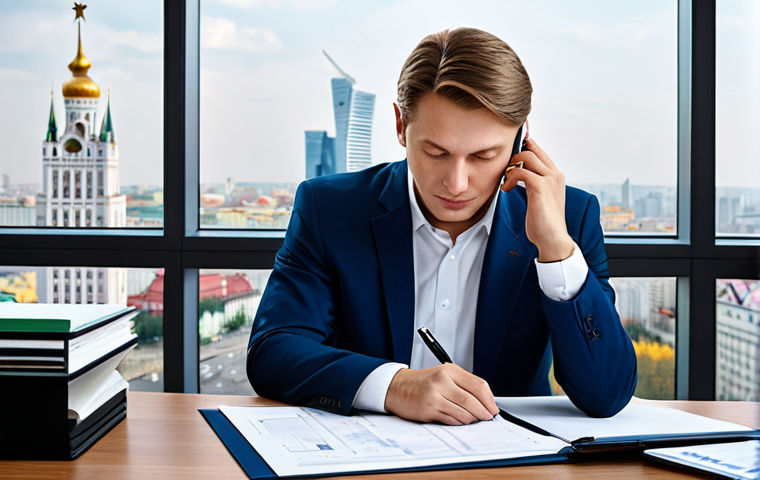 Business Professional**
"A professional financial analyst, fully clothed in a modest business suit, working at a desk in a bright, modern office overlooking Moscow city. Appropriate attire, safe for work, perfect anatomy, natural proportions, high-resolution, professional photography, family-friendly."
**