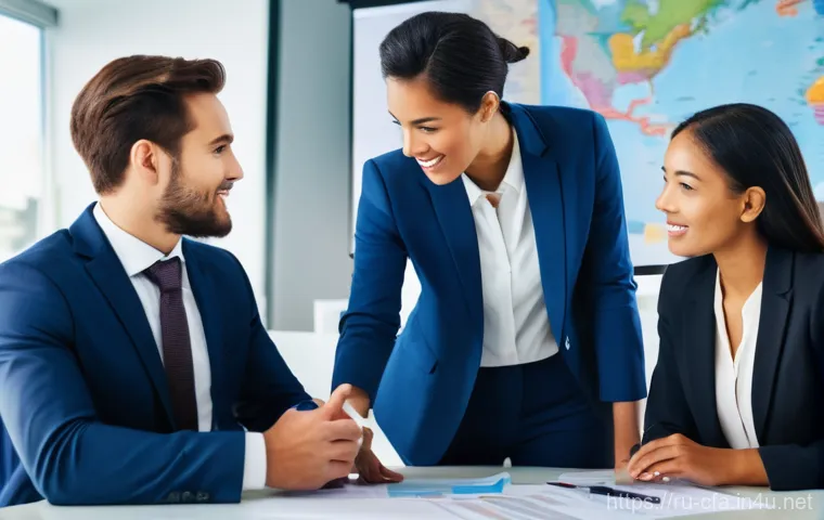 금융투자분석사의 글로벌 경력 사례 - A focused financial analyst, in their early 30s, dressed in a sharp business suit, intensely examini...