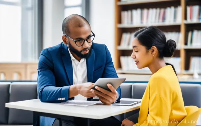 CFA와 지속 가능한 금융 발전 - **Prompt:** A diverse group of four professionals, men and women of varying ages, are gathered aroun... CFA와 지속 가능한 금융 발전 - **Prompt:** A diverse group of four professionals, men and women of varying ages, are gathered aroun...