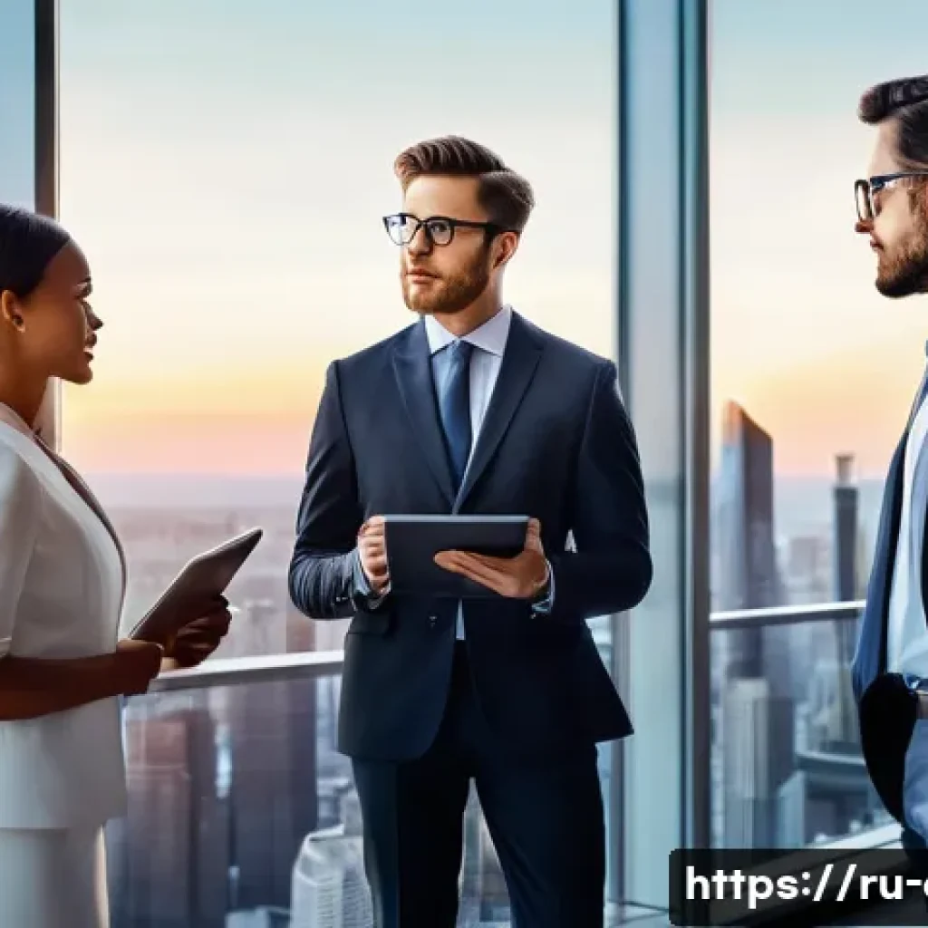 금융투자분석사의 국제적 자격 인정 - **Prompt: The Ascent to Financial Mastery**
Create an image featuring a diverse group of 3-4 con...